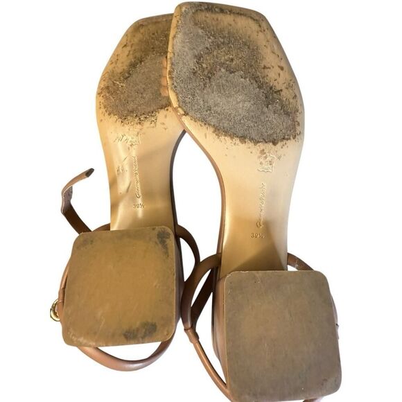 Gianvito Rossi Lena 45 leather Sandals in Blush Pink sz 39.5 - Picture 13 of 14